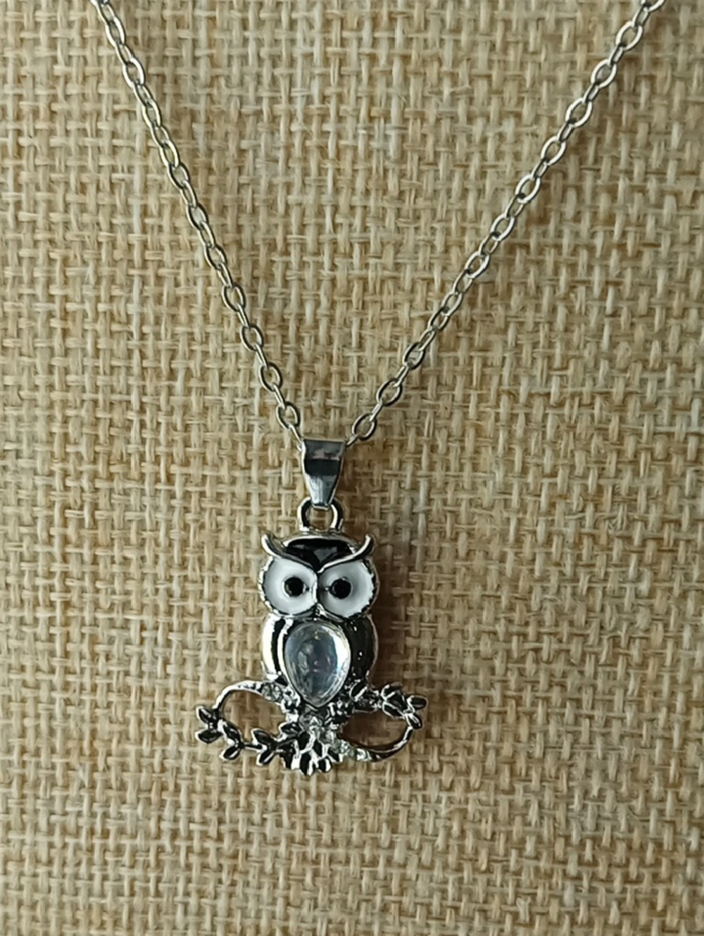 Silver Owl Necklace